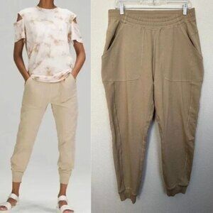 Lululemon LA All You Need Relaxed Jogger Beige Tan Comfort Athleisure Women's 10